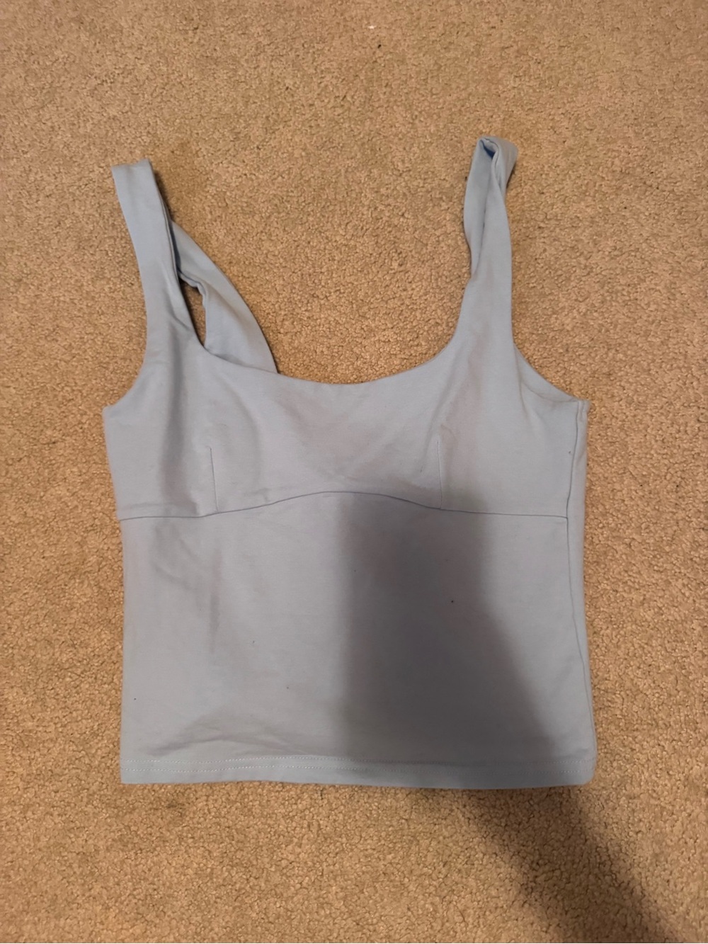 Edikted Light Blue Bandeau Crop Tank